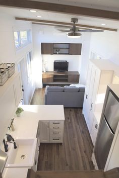 Tiny House Swoon, Tidy House, Small Tiny House, Queer Eye, House Dream, Extension Ideas, Sleeping Loft, Modern Tiny House, Park Models