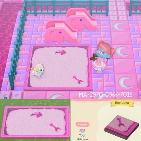 Sandbox Design, Kawaii Island, Pastel Kidcore, Puppy Time, Animal Crossing Fan Art, New Animal Crossing, Animal Crossing Game, Island Design, Animal Crossing Qr