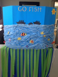 Go Fish - a fun homemade carnival game! Halloween Charades, Cardboard Halloween, Spider Craft, Homemade Carnival Games, Fall Festival Games, Carnival Games For Kids, Classroom Halloween, Fun Halloween Party Games, Scary Halloween Decorations Diy