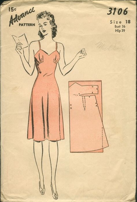 1940s Dress Pattern, Vintage Clothes Patterns, Pattern Grading, Patron Vintage, Diy Vetement, Dress Making Patterns, Diy Sewing Clothes, Easy Sewing Patterns, Vintage Mode