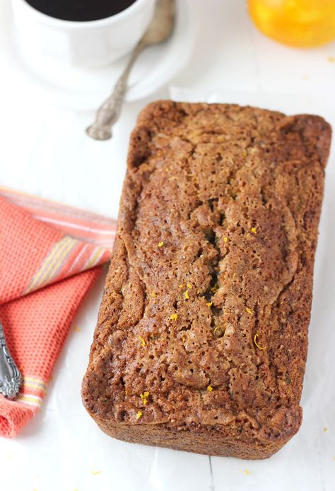 Orange Zucchini Bread - Blahnik Baker Healthy Zucchini Bread Recipes, Orange Zucchini Bread, Breastfeeding Recipes, Orange Zucchini, Baking Banana Bread, Healthy Zucchini Bread, Zucchini Desserts, Baking Banana, Zucchini Recipes Dessert