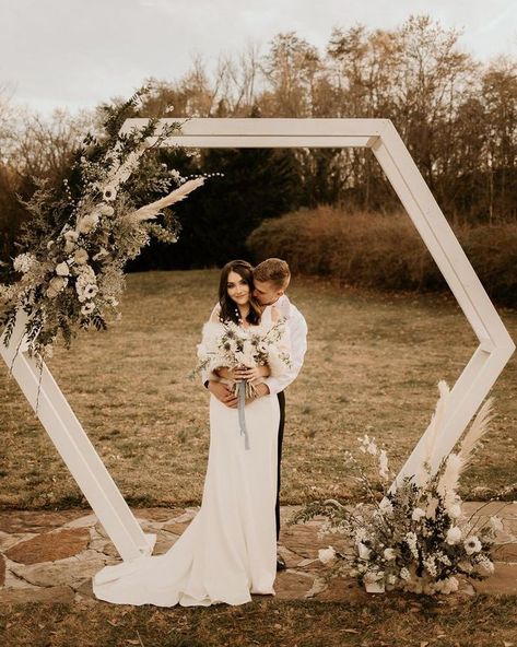 Loninak Wedding Arch 7.2FT, Heptagonal Wood Arch for Wedding Ceremony, Wedding Arbor Backdrop Stand for Garden Wedding, Parti Wedding Arch Winter, Hexagon Arbor, Wedding Ceremony Arbor, Hexagon Wedding Arch, Ceremony Arbor, Rustic Decorations, Hexagon Wedding, Wedding Arbors, Wedding Archway