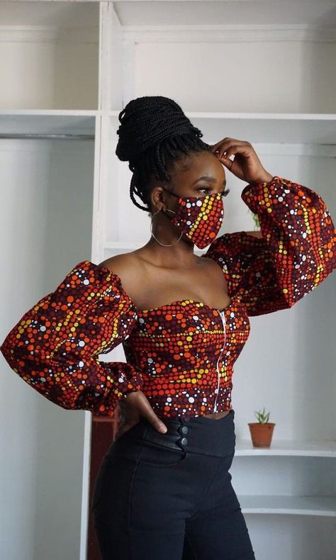 Fashion Kitenge Top Designs For Ladies, Kitenge Tops, Ankara Blouse, Imperial Fashion, African Tops, African Print Tops, New Saree Blouse Designs, African Print Clothing, Best African Dresses