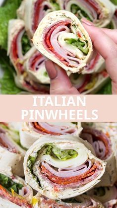 Best Pinwheels, Italian Pinwheels, Pinwheel Sandwiches, Pinwheel Appetizers, Cream Cheese Spread, Pinwheel Recipes, Italian Appetizers, Cold Appetizers, India Food