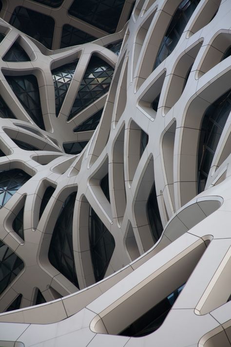 Morpheus on Behance Architecture Zaha Hadid, Zaha Hadid Buildings, Hadid Architecture, Zaha Hadid Architecture, Big Building, 타이포그래피 포스터 디자인, Zaha Hadid Architects, Sport Design, Building Facade