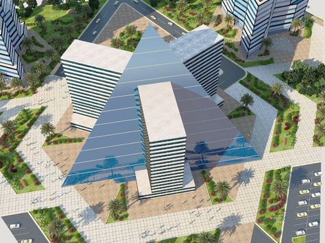 The project is inspired by the art of #Islamic Arab #ornamentation and its transformation into three-dimensional figures   #architecture #architect  #student #architecturestudent Iran Architecture, Architect Student, Dubai Skyscraper, Best Build, Commercial Architecture, Architecture Student, World View, School Architecture, Concept Architecture