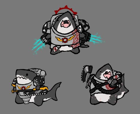 Warhammer 40k Memes, 40k Artwork, Warhammer 40k Art, Cute Shark, Warhammer Art, Warhammer 40k Artwork, Warhammer 40k Miniatures, Warhammer Fantasy, Armor Concept