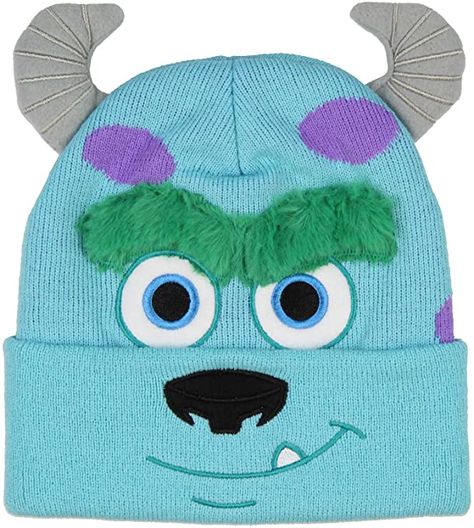 Amazon.com: Disney Monsters Inc. Sulley Beanie Embroidered 3D Character Face Design Costume Hat : Clothing, Shoes & Jewelry Character Face Design, Sulley Costume, Girls Top Design, Disney Monsters Inc, Character Face, Disney Monsters, Up Costumes, Crochet Girls, Animation Movie