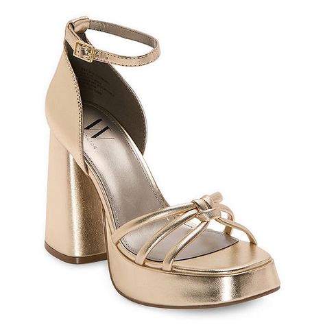 Worthington Womens Ellsworth Heeled Sandals - JCPenney Grad Heels, Dress Reference, Gold Heels, Tailored Pants, Heeled Sandals, Quince, Sweet 16, Evening Wear, Sleek Design