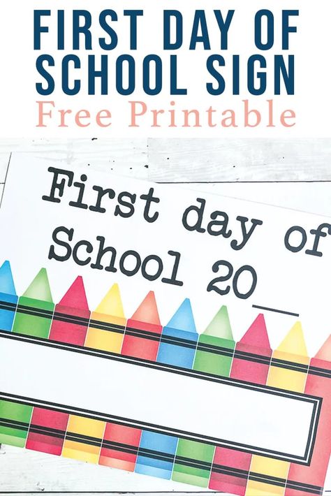 Download this adorable First Day of School Sign from Everyday Party Magazine and snap some pics of your little scholars on their first day back to school! #BackToSchool #FirstDayOfSchool First Day Back To School, Back To School Pictures, First Day Of School Sign, School Paper, Back To School Party, School Printables, Magazine Shop, School Related, School Signs