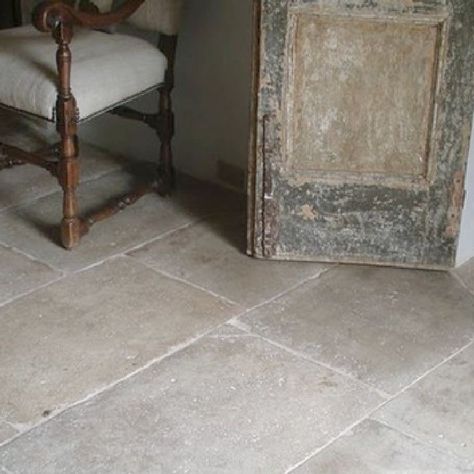 Country Kitchen Flooring, French Country Decorating Kitchen, Stone Tile Flooring, Kitchen Post, French Limestone, French Country Kitchens, Limestone Flooring, The Enchanted Home, Stone Kitchen