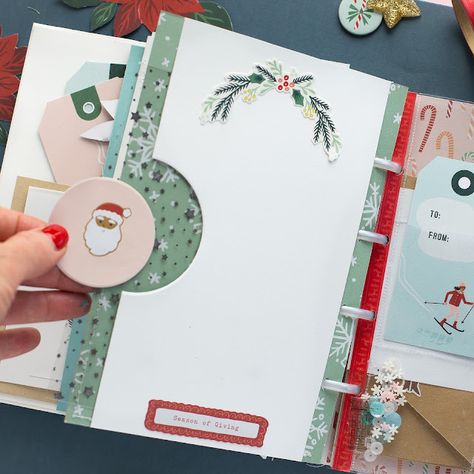 December Daily Page Ideas, December Daily 2022, December Daily 2023, December Daily Foundation Pages, December Daily Ideas, December Daily Printables, Bea Valint, Scrapbook Album Cover, December Daily Ideas Inspiration