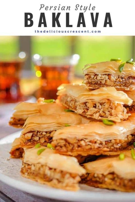 Best Baklava Recipe, Lebanese Sweets, Baklava Recipe, Low Carb Appetizers, Keto Friendly Desserts, Flaky Pastry, Persian Food, Low Carb Recipes Dessert, Middle Eastern Recipes