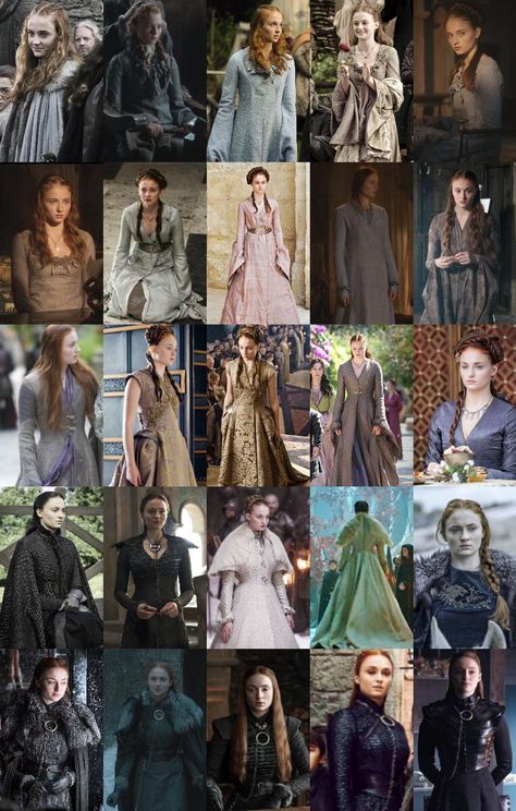 Sansa Game Of Thrones, Sansa Stark Inspired Outfits, Sansa Stark Outfits, Sansa Stark Wedding Dress, Sansa Stark Fashion, Winterfell Dress, Sansa Stark Dress, Sansa Stark Aesthetic, Sansa Dress