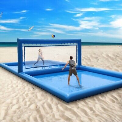 ad eBay - Inflatable Volleyball Court PVC Outdoor Pool Field Beach Net for Sports Game 33' - Buy Now, click the link (eBay) Pool Volleyball Net, Beach Games For Adults, Pool Volleyball, Water Volleyball, Volleyball Set, Volleyball Court, Park Games, Volleyball Net, Beach Games