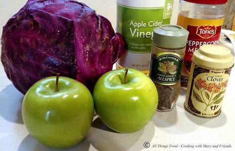 Cooking With Mary and Friends: German Rotkohl {Canning Recipe} Sweet Cabbage, Beef Roast Recipe, German Red Cabbage, Spice Bag, Pickled Red Cabbage, German Dishes, Red Cabbage Recipes, German Foods, Canning Recipe