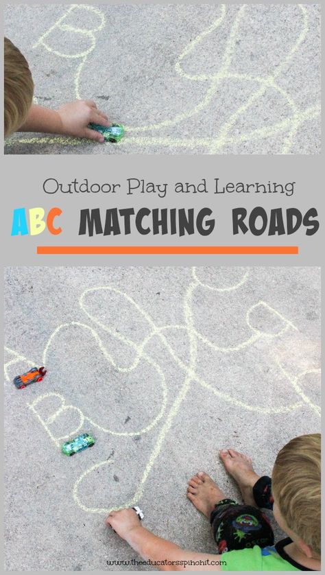 Letter Learning, Outdoor Learning Activities, Letter Practice, How To Make Letters, Learn The Alphabet, Abc Activities, Learning Abc, Preschool Literacy, Alphabet Activities Preschool