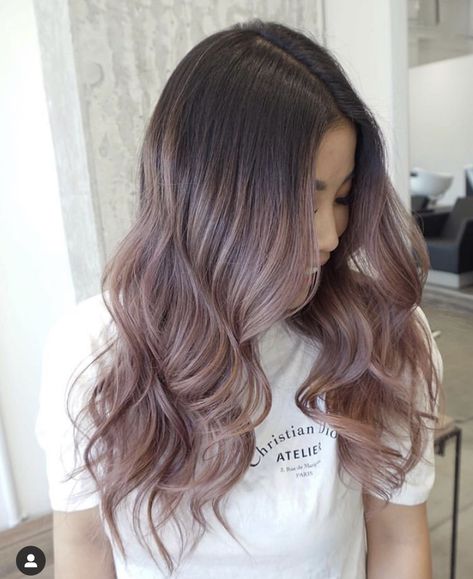 Ash Mauve Hair, Dusty Mauve Hair Color, Mauve Hair Color, Hair Colors For Pale Skin, Mauve Hair, Pale Skin Hair Color, Ash Hair, Ash Blonde Hair, Dark Blonde Hair