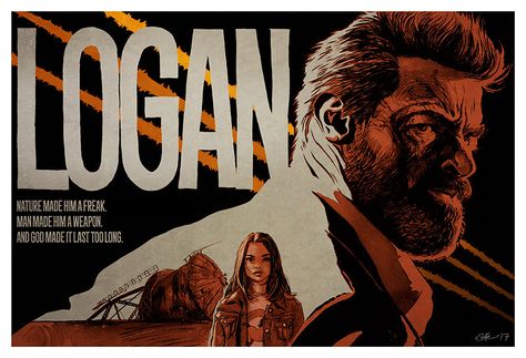 LOGAN movie poster full colour art print X-Men Marvel by Mygrimmbrother on Etsy Logan Movie Poster, Logan Movie, Logan Movies, Poster Horizontal, Superhero Stories, Colour Art, Marvel Posters, Alternative Movie Posters, Full Colour