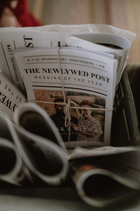 How fun is this 'Newlywed post' wedding day newspaper?!     Captured by @andersonphotofilm Countryside Manor, Fun Wedding Ideas, Manor House Wedding, Wedding Of The Year, Fall Weddings, Wedding Inspiration Fall, Autumn Wedding, Rolling Hills, Post Wedding