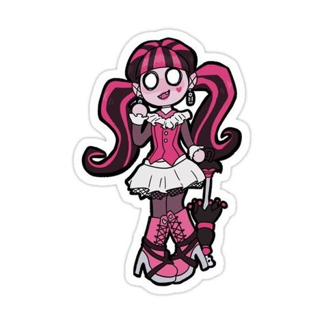 Scenecore Draculaura Sticker by korumiis Stickers Cool, Arte Monster High, Frankie Stein, Computer Sticker, Anime Stickers, Poster Stickers, Cool Stickers, Aesthetic Stickers, Printable Stickers