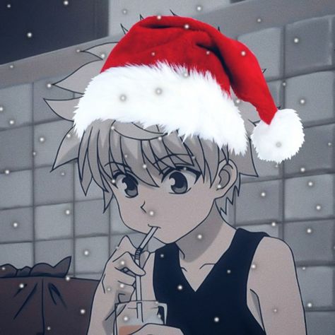 Killua Christmas Icon, Killua Christmas Pfp, Killua Christmas, Christmas Anime, Complicated Love, Xmas Wallpaper, Killua Zoldyck, Christmas Icons, Christmas Characters