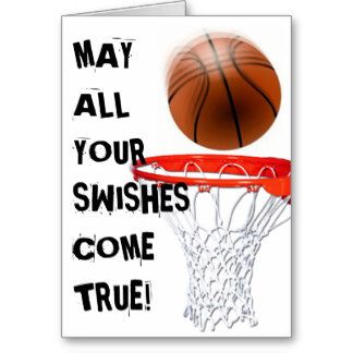 Basketball Birthday Greetings | Funny Basketball Birthday Cards & More Happy Birthday Basketball, Basketball Birthday Cards, Funny Wedding Signs, Basketball Quotes Inspirational, Collage Des Photos, Basketball Theme, Basketball Birthday, Greeting Card Size, Personalized Basketball