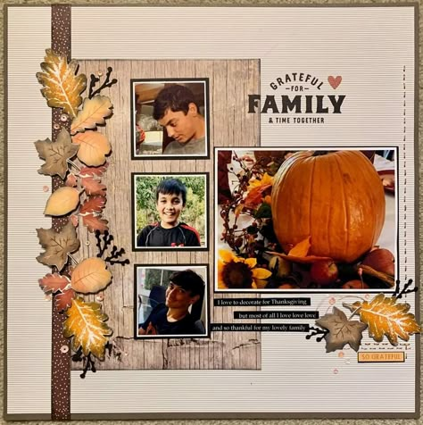 Fall Scrapbook Pages, Autumn Scrapbook Ideas, Scrapbook Fall Layouts, Thanksgiving Scrapbook Pages, Scrapbook Thanksgiving Layouts, Fall Wedding Scrapbook Layouts, Pumpkin Scrapbook Layouts, Pumpkin Patch Scrapbook Layouts, Thanksgiving Scrapbook