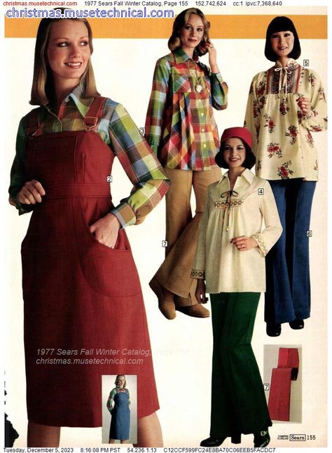 1977 Sears Fall Winter Catalog, Page 155 - Catalogs & Wishbooks Sears Catalog 1970s, 1970 Outfits, 1977 Fashion, Maternity Sewing Patterns, Dresses 70s, Maternity Sewing, 70s Women Fashion, Fashion Decades, 70 Fashion