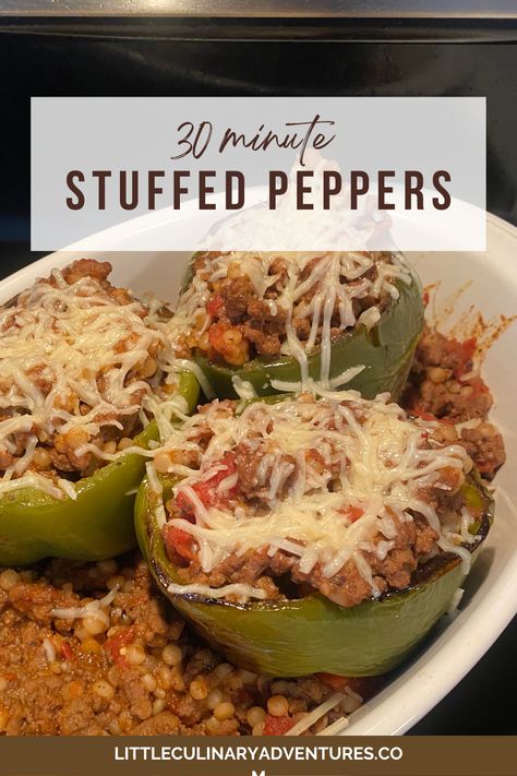 Bringing a burst of savory delight to your plate: Juicy beef meets vibrant bell peppers in a delicious harmony of flavors and colors. Get ready to savor every bite of these beef-stuffed bell peppers, with pearled couscous, where wholesome ingredients and irresistible taste come together in perfect balance. A hearty and wholesome meal that's sure to satisfy every craving. 🌶️🥩 #StuffedPepperPerfection #SavoryDelights" Stuffed Bell Peppers Couscous, Stuffed Peppers With Couscous, Tuscan Beef, Couscous Stuffed Peppers, Beef Stuffed Peppers, Pearled Couscous, Stuffed Peppers Beef, Pearl Couscous, Fav Food