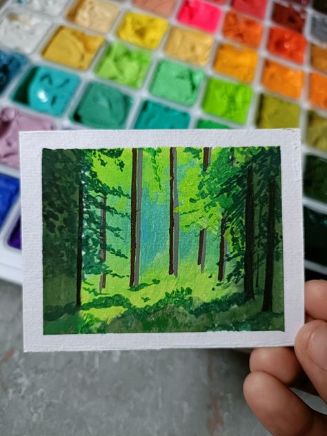 Easy painting
Forest
Gouache painting Gouache Easy, Forest Gouache, Gouache Art For Beginners, Easy Gouache Painting, Easy Gouache, Himi Gouache, Panel Ideas, Art For Beginners, Gouache Art