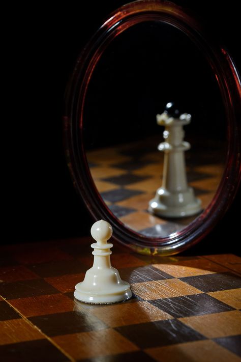 Bold Brows Makeup, Conceptual Art Photography, Bishop Chess, Mirror Video, Reflection Photos, Human Personality, Beast Wallpaper, Birthday Background Images, Chess Queen