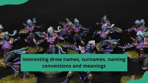 There are numerous DnD drow names for someone looking for such characters. Read on to discover these good, nice-sounding, profound, and interesting drow names. Fantasy Names Dark, Drow Names Dnd, Male Last Names, Dark Fantasy Names, Drow Names, Dnd Drow, Drow Male, Half Drow, Elf Names