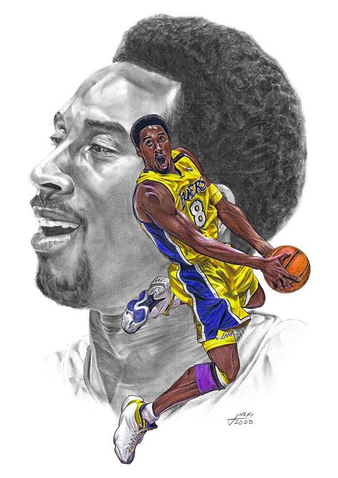 Kobe Bryant 8 by jovigolf on DeviantArt Drawings Prismacolor, Lakers Colors, Basketball Drawings, Nba Artwork, Kobe Bryant Quotes, Kobe Bryant 8, Background Portrait, King Lebron, Kobe Bryant Nba