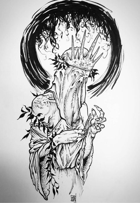 Tattoo Art Drawings Sketches, Fantasy Tattoos, Dark Art Tattoo, Tattoo Art Drawings, Desenho Tattoo, Dark Art Drawings, Dark Tattoo, Creepy Art, Tattoo Design Drawings