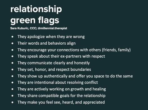 Green Flags In Relationships, Green Flags, Resolving Conflict, Green Flag, Always Kiss Me Goodnight, Relationship Lessons, Relationship Psychology, Healthy Relationship Tips, That's Me