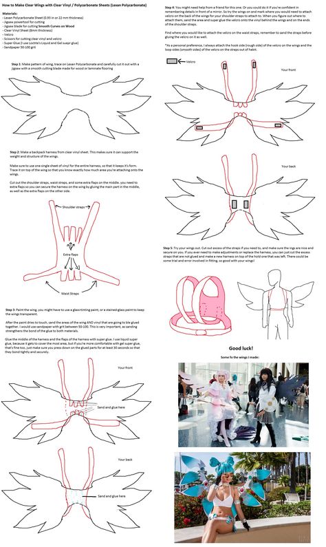 Wings harness tutorial (If I ever decide to cosplay something with wings, this will be useful…) Harness Tutorial, Wing Harness, Cosplay Wings, Diy Wings, Costume Tutorial, Idee Cosplay, Cosplay Tutorial, Cosplay Diy, Cosplay Tips