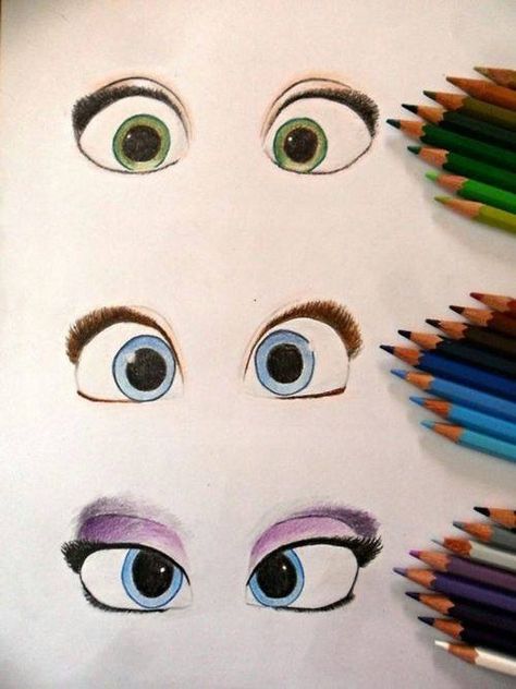 Prepare yourselves for an onslaught of Disney concept art. Drawing Rapunzel, Elsa Drawing, Tangled Art, Disney Eyes, Eye Drawings, Elsa Disney, Realistic Eye Drawing, Cross Eyed, Eyes Drawing