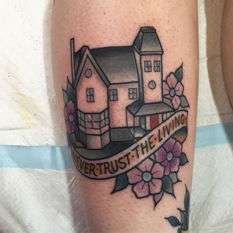 Beetlejuice House, Torres Tattoo, Beetlejuice Film, Tombstone Tattoo, Tattoo House, Kewpie Tattoo, Beetlejuice Tattoo, Tim Burton Tattoo, Beetlejuice Cartoon