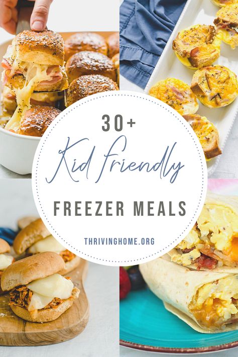 Freezer Meal Lunch Ideas, Gluten Free Freezer Meals Crockpot, Freezer Crockpot Meals Kid Friendly, Picky Eater Freezer Meals, Easy Individual Freezer Meals, Kid Friendly Freezer Meals Picky Eaters, Freezer Friendly Sandwiches, Freezer Meal Lunches, Freezer Friendly Toddler Meals