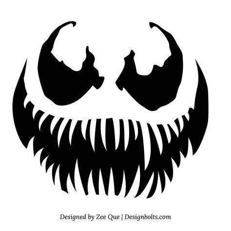 Venom Pumpkin Carving, Marvel Pumpkin Carving, Marvel Pumpkin, Spiderman Pumpkin Stencil, Pumpkin Painting Stencils, Venom Pumpkin, Free Printable Pumpkin Carving Stencils, Spiderman Pumpkin, Pumpkin Carving Stencils Templates