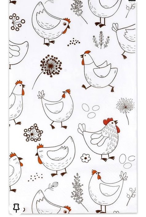 Farm Background, Chicken Drawing, Chicken Illustration, Cartoon Chicken, Chicken Crafts, Chicken Painting, Diy Watercolor Painting, Chicken Art, Diy Watercolor