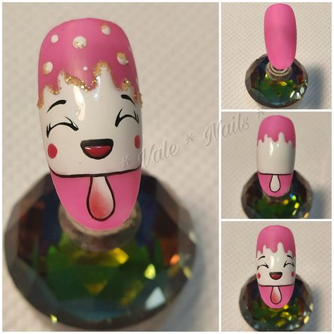 Ice Cream Cup, Ice Cream, Nail Art, Cream, Nails, Quick Saves, Design, Art, Nail Arts