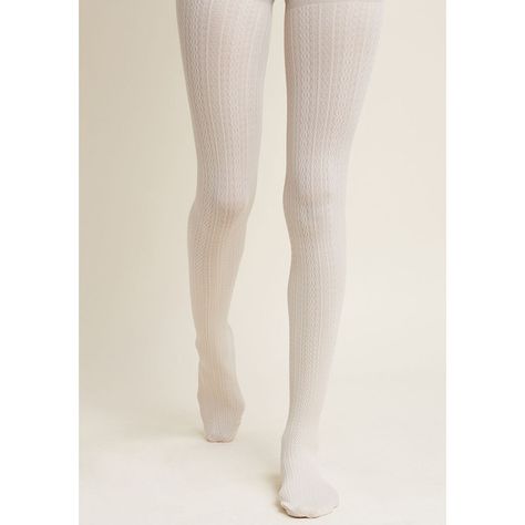 Cable for Discussion Tights ($12) ❤ liked on Polyvore featuring intimates, hosiery, tights, cable knit tights, textured tights, cable tights, cream cable knit tights and cream tights Cream Tights, Fair Costume, Cable Knit Tights, Cute Tights, Ren Fair, Knit Tights, Knit Stockings, Fall Winter Outfits, Tight Leggings