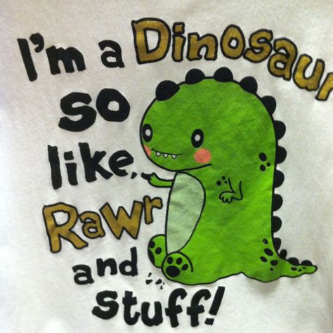 I'm a dinosaur so like, Rawr and stuff! - I had to get this tshirt Scene Kid Fashion, Dino Costume, Cat Hug, 2010s Nostalgia, 2013 Swag Era, Rawr Xd, Emo Kid, Goth Art, Emo Scene