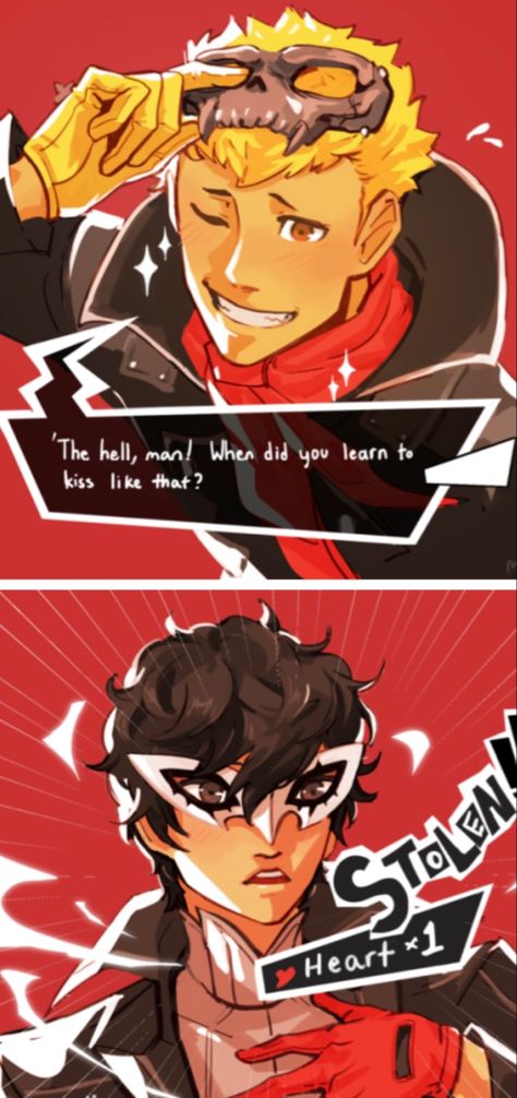 Persona 5 Ren X Ryuji, Ryuji And Ren Persona 5, Take Your Time Persona 5, Persona 5 Ryuji X Akira, Joker X Ryuji Persona 5, Persona Demons, Akira And Ryuji, Joker And Ryuji, Akira Kurusu Fanart