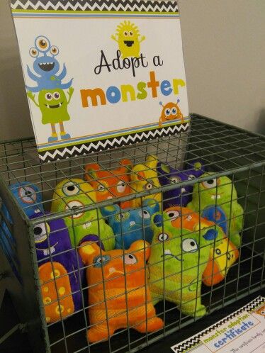 Adopt A Monster station Monster Second Birthday Party, Kids Monster Birthday Party, Monster Birthday Party Activities, Monster Themed Party, Monster Mash 1st Birthday Party, Monster Party Food Ideas, Monster One Year Birthday Party, Terrible Twos Monster Birthday Party, First Birthday Monster Theme