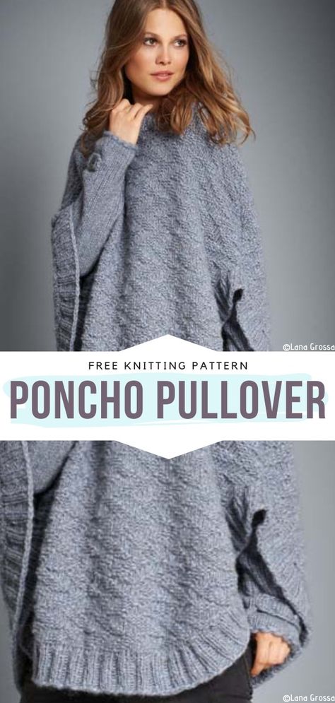 Spiced Up Simplicity Ponchos Free Knitting Patterns Poncho Knitting Patterns Women, Poncho Knitting Patterns Free, Knitted Poncho Patterns Free, Poncho Sweater Pattern, Knit Poncho Pattern, Easy Poncho Knitting Pattern, Knitted Cape Pattern, Poncho With Sleeves, Minimalist Clothes