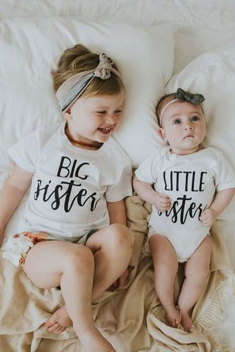 Gender Reveal Onesies, Sibling Photography Newborn, Sibling Pictures, Cute Onesies, Sibling Poses, Sibling Photography, Hooded Towels, Sibling Shirts, Nursery Accessories