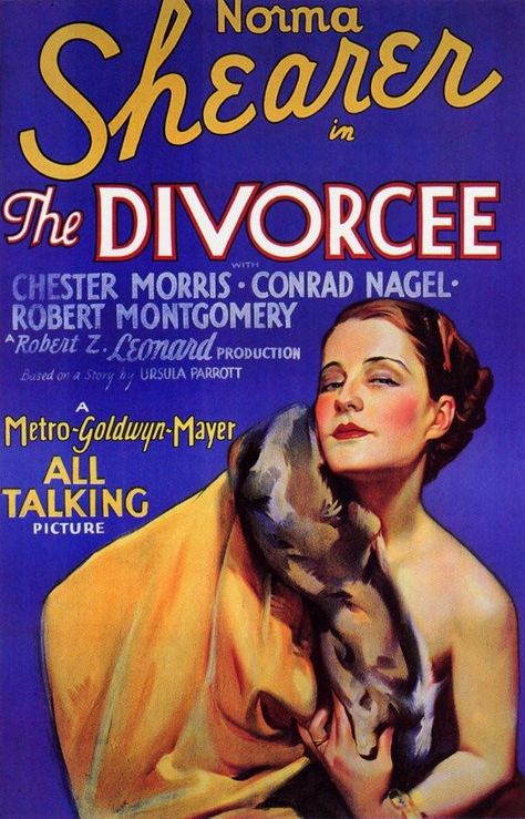 Pre Code Movies, Old Movie Poster, Best Actress Oscar, Robert Montgomery, Classic Films Posters, Norma Shearer, Talking Picture, Pre Code, Old Movie